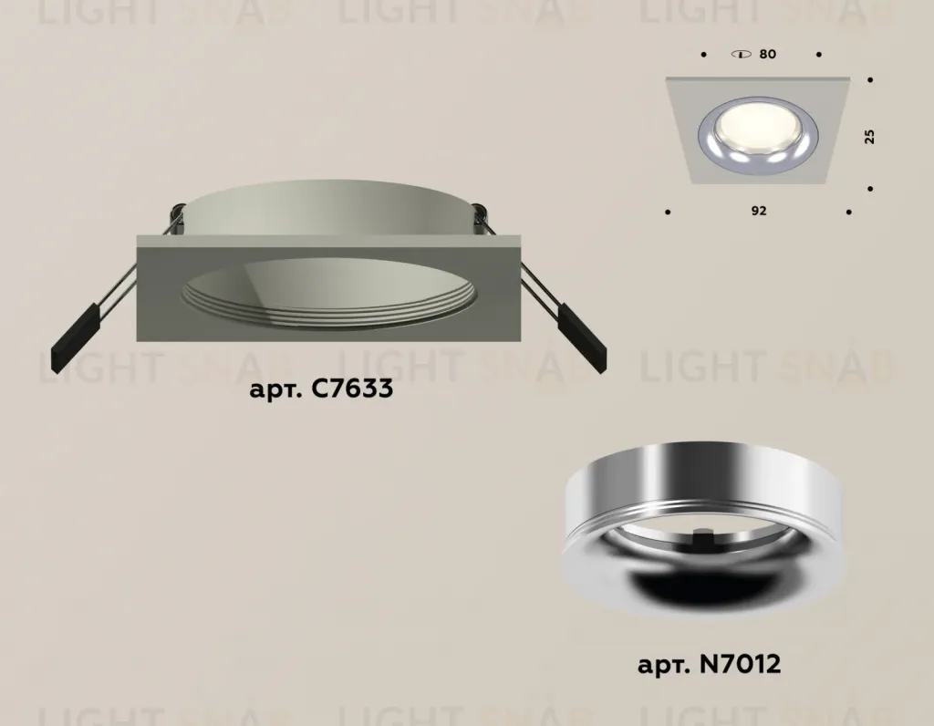 Встраиваемый светильник Ambrella Light Techno XC7633003 (C7633, N7012) XC7633003