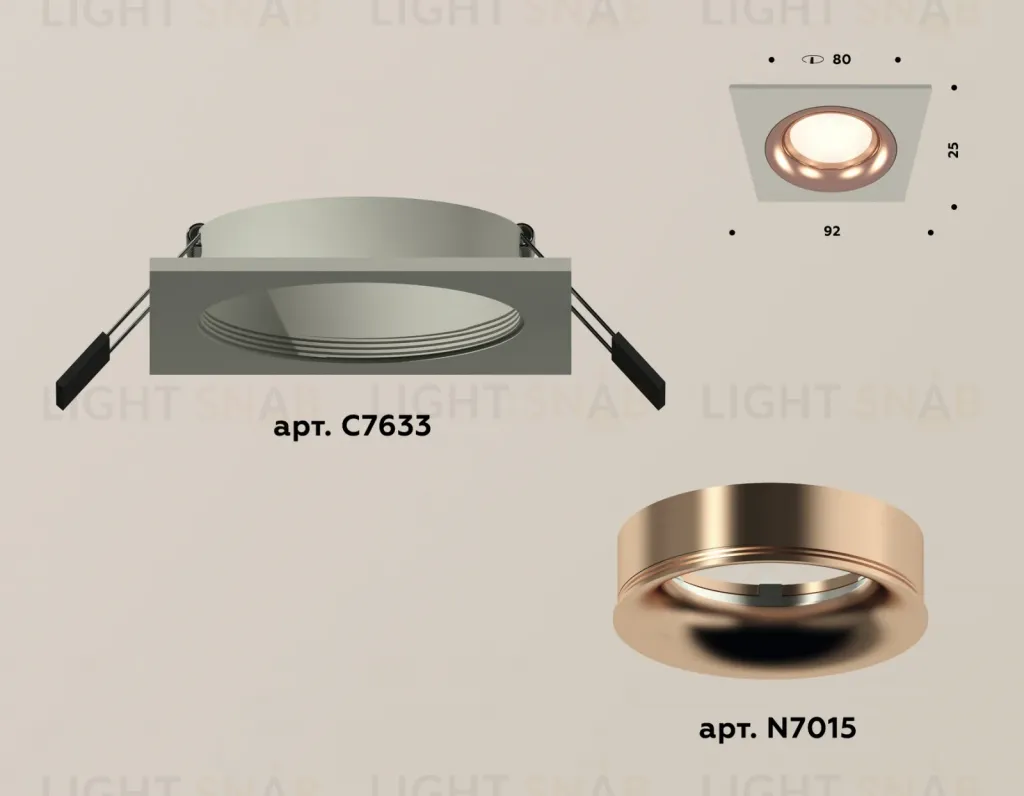 Встраиваемый светильник Ambrella Light Techno XC7633006 (C7633, N7015) XC7633006