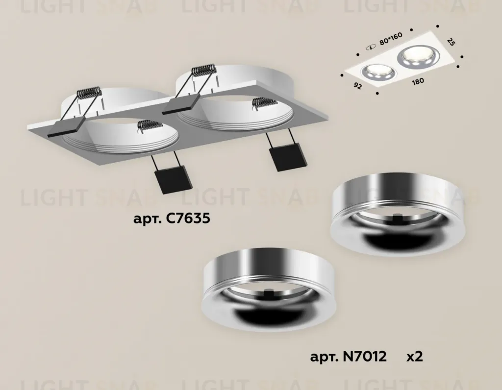 Встраиваемый светильник Ambrella Light Techno XC7635003 (C7635, N7012) XC7635003