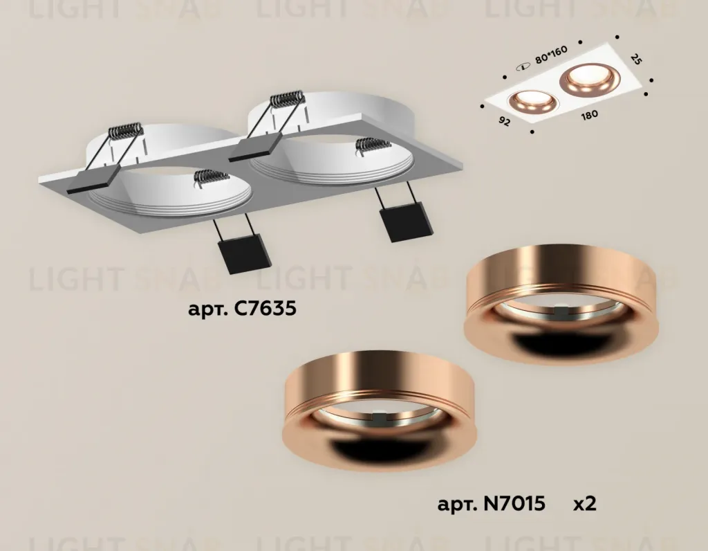 Встраиваемый светильник Ambrella Light Techno XC7635006 (C7635, N7015) XC7635006