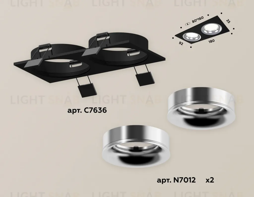 Встраиваемый светильник Ambrella Light Techno XC7636003 (C7636, N7012) XC7636003