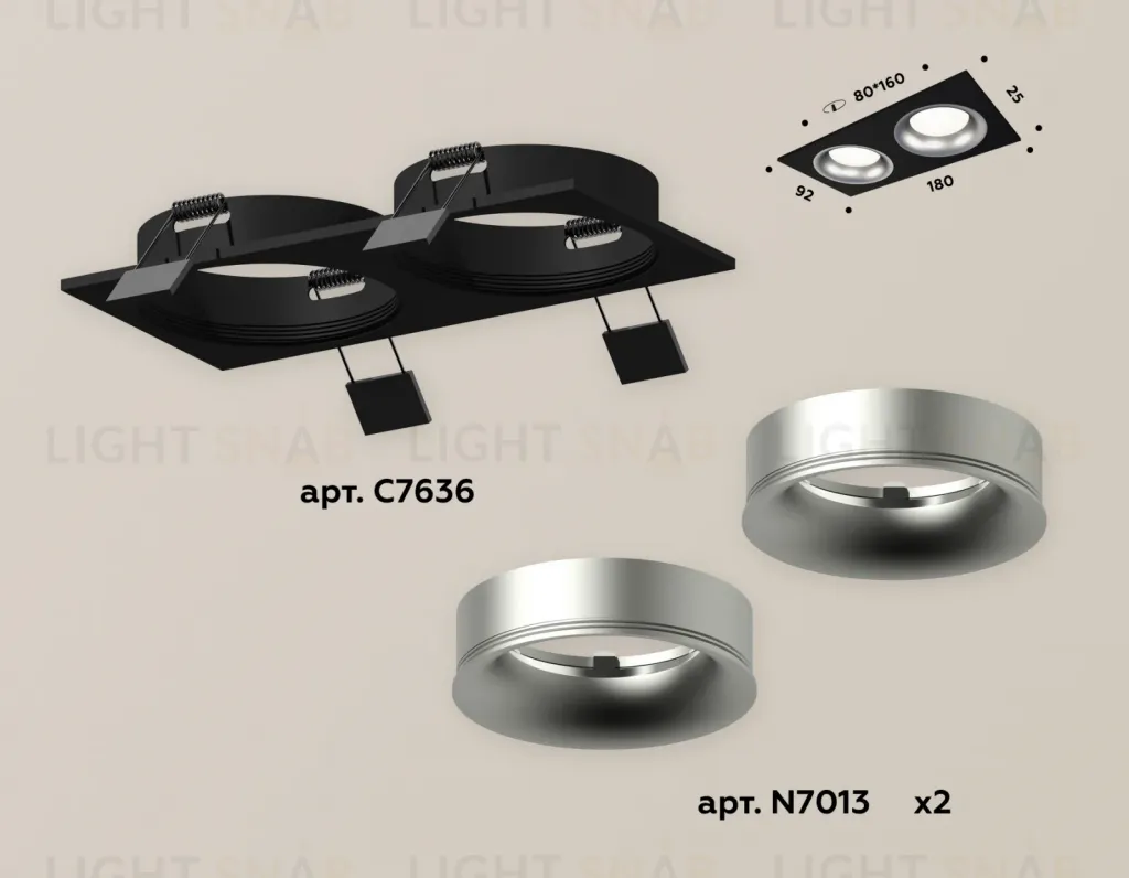 Встраиваемый светильник Ambrella Light Techno XC7636004 (C7636, N7013) XC7636004