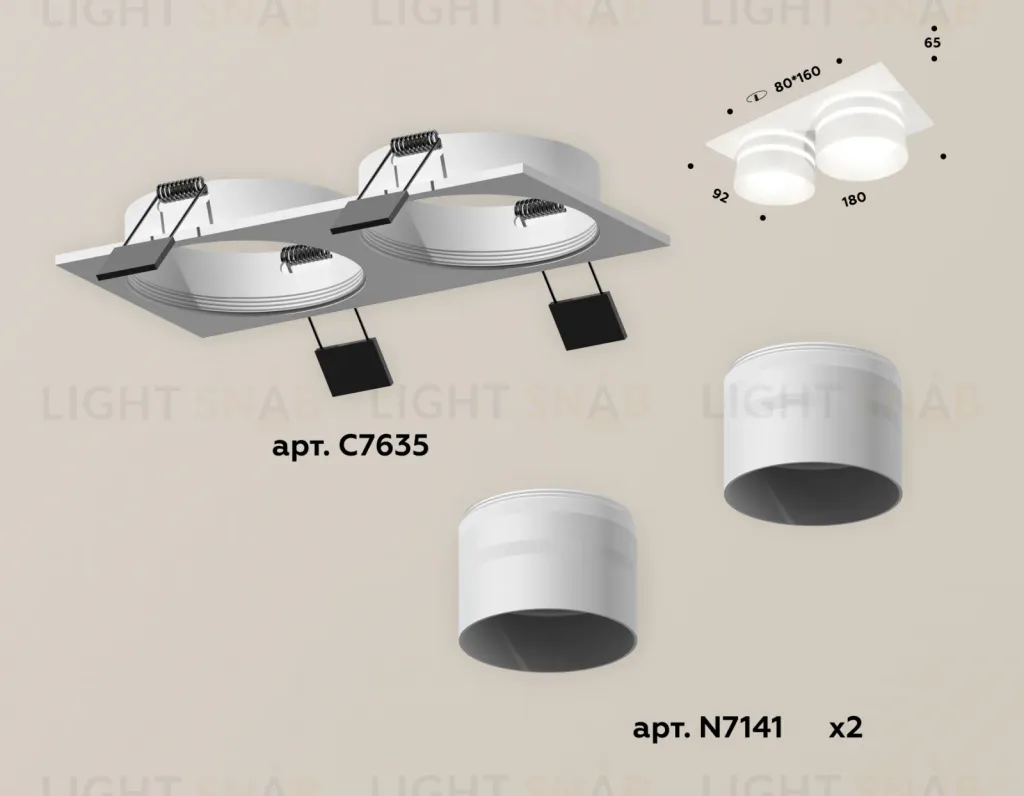 Встраиваемый светильник Ambrella Light Techno XC7635042 (C7635, N7141) XC7635042