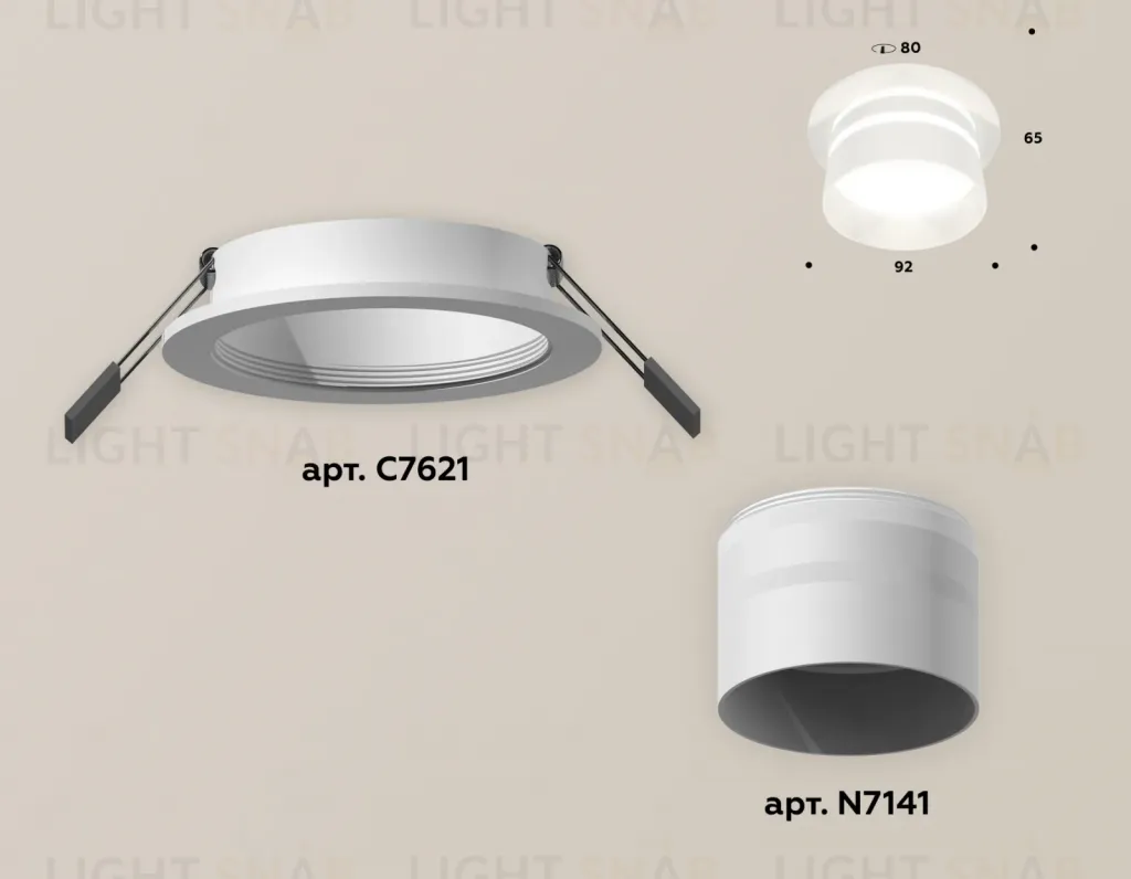Встраиваемый светильник Ambrella Light Techno XC7621042 (C7621, N7141) XC7621042