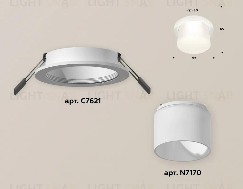 Встраиваемый светильник Ambrella Light Techno XC7621045 (C7621, N7170) XC7621045