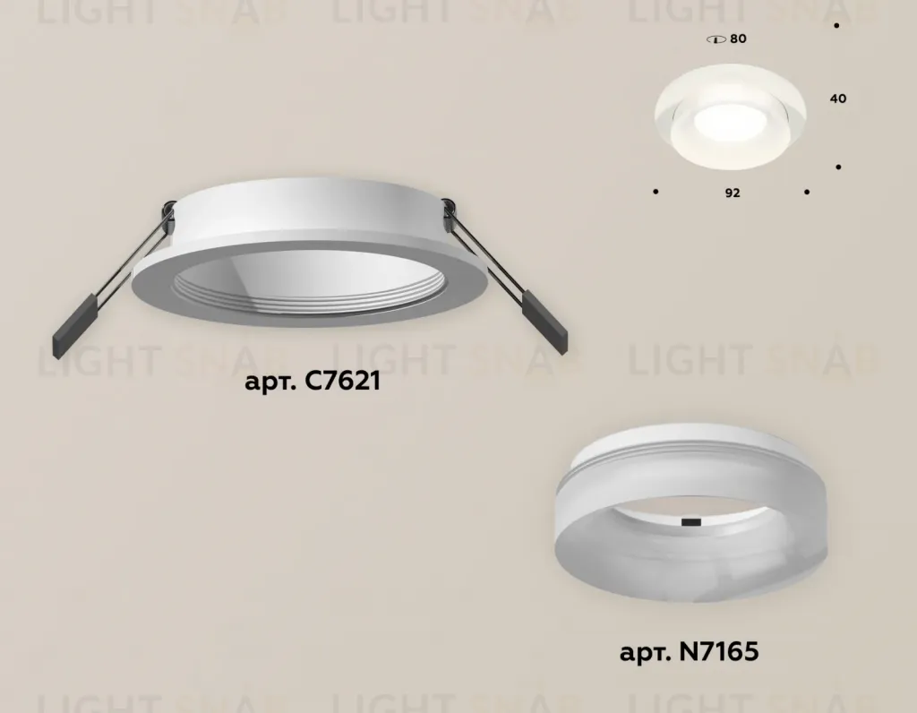 Встраиваемый светильник Ambrella Light Techno XC7621044 (C7621, N7165) XC7621044
