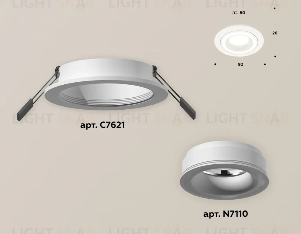 Встраиваемый светильник Ambrella Light Techno XC7621040 (C7621, N7110) XC7621040