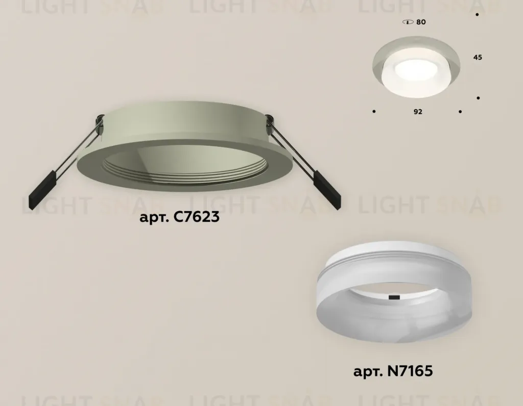 Встраиваемый светильник Ambrella Light Techno XC7623041 (C7623, N7165) XC7623041