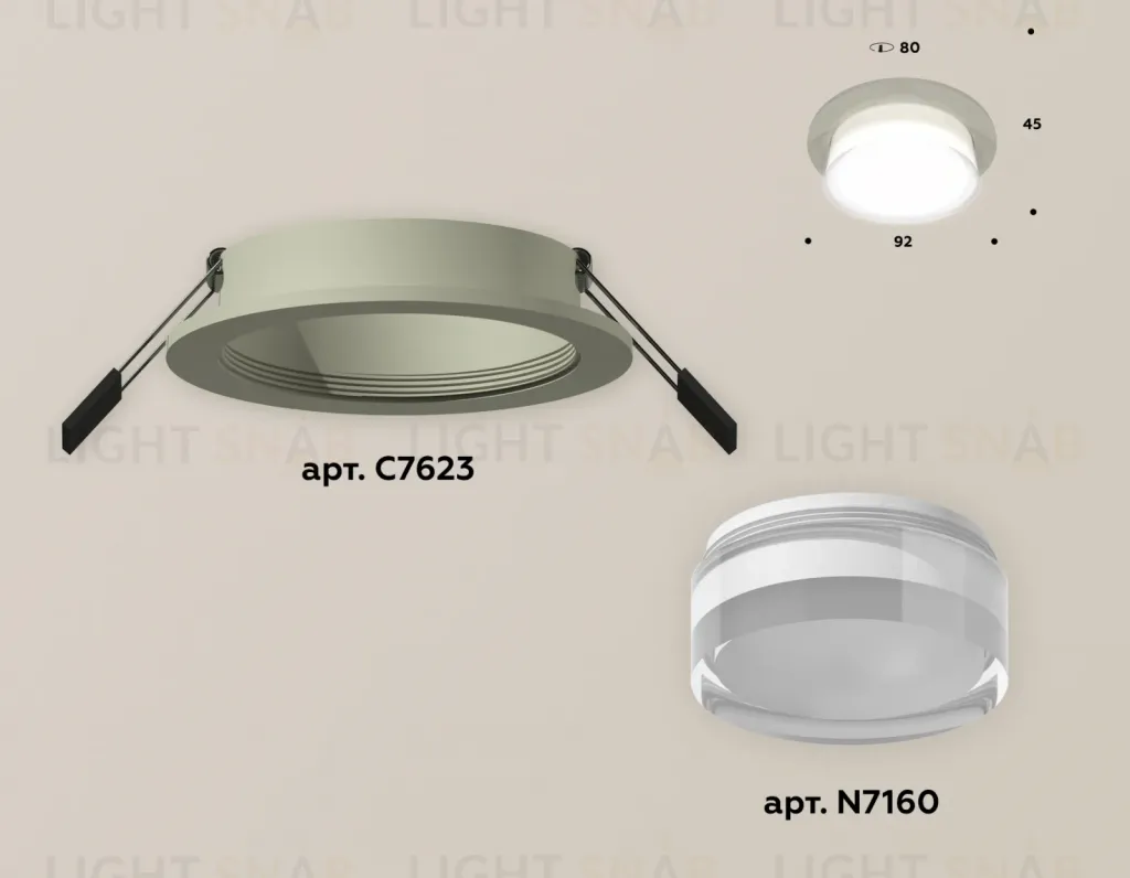 Встраиваемый светильник Ambrella Light Techno XC7623040 (C7623, N7160) XC7623040
