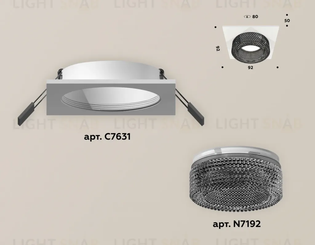 Встраиваемый светильник Ambrella Light Techno XC7631021 (C7631, N7192) XC7631021