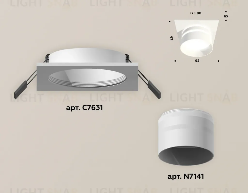 Встраиваемый светильник Ambrella Light Techno XC7631042 (C7631, N7141) XC7631042