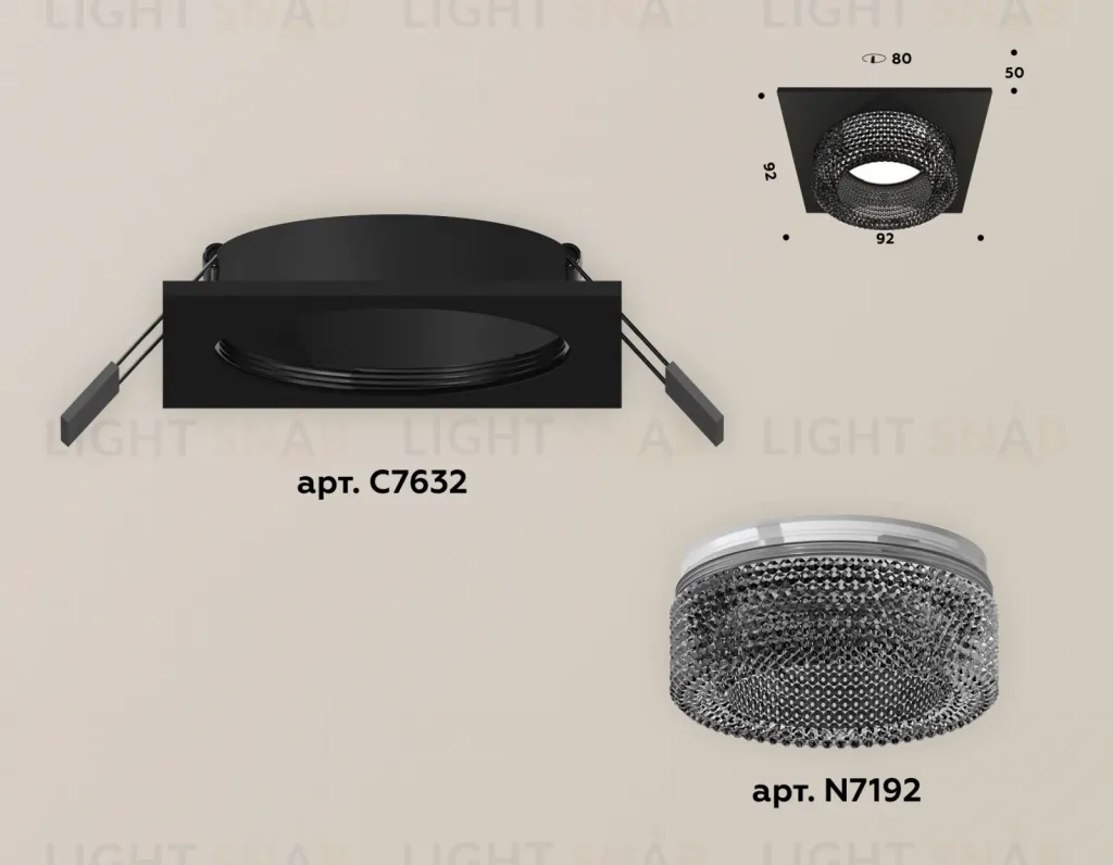 Встраиваемый светильник Ambrella Light Techno XC7632021 (C7632, N7192) XC7632021