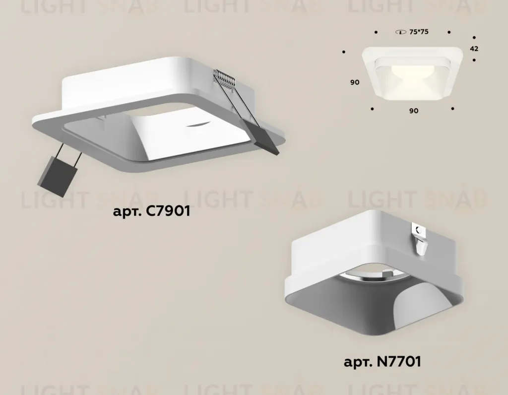 Встраиваемый светильник Ambrella Light Techno XC7901001 (C7901, N7701) XC7901001