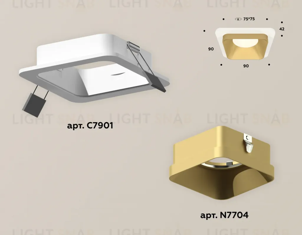 Встраиваемый светильник Ambrella Light Techno XC7901004 (C7901, N7704) XC7901004