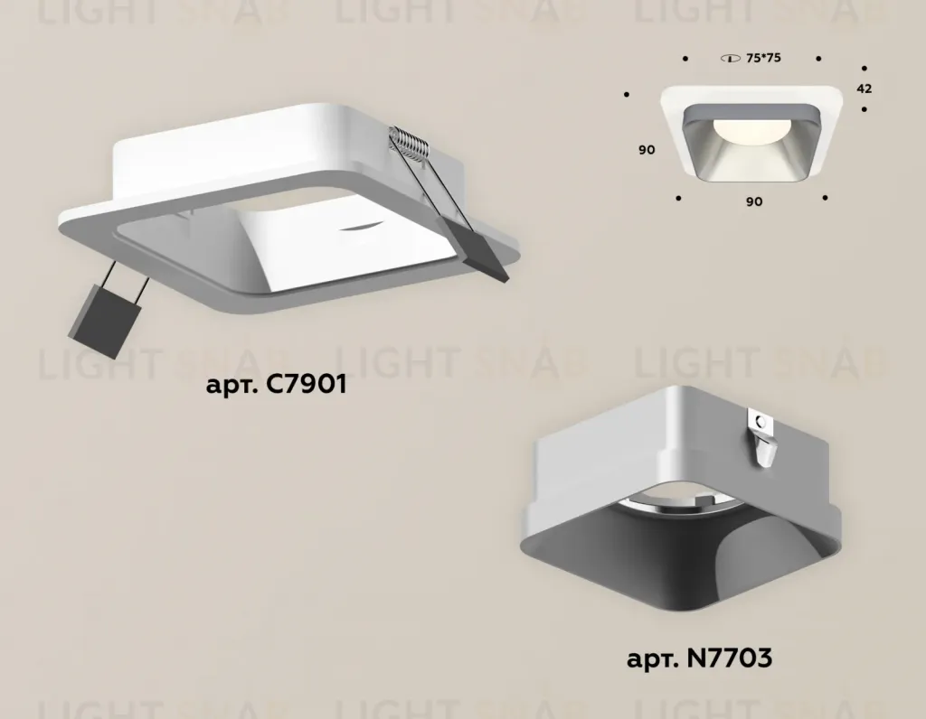 Встраиваемый светильник Ambrella Light Techno XC7901003 (C7901, N7703) XC7901003