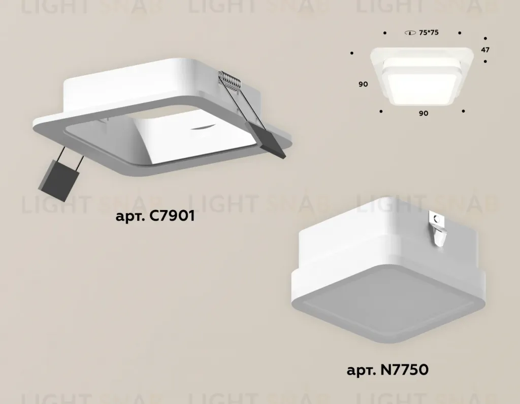 Встраиваемый светильник Ambrella Light Techno XC7901012 (C7901, N7750) XC7901012