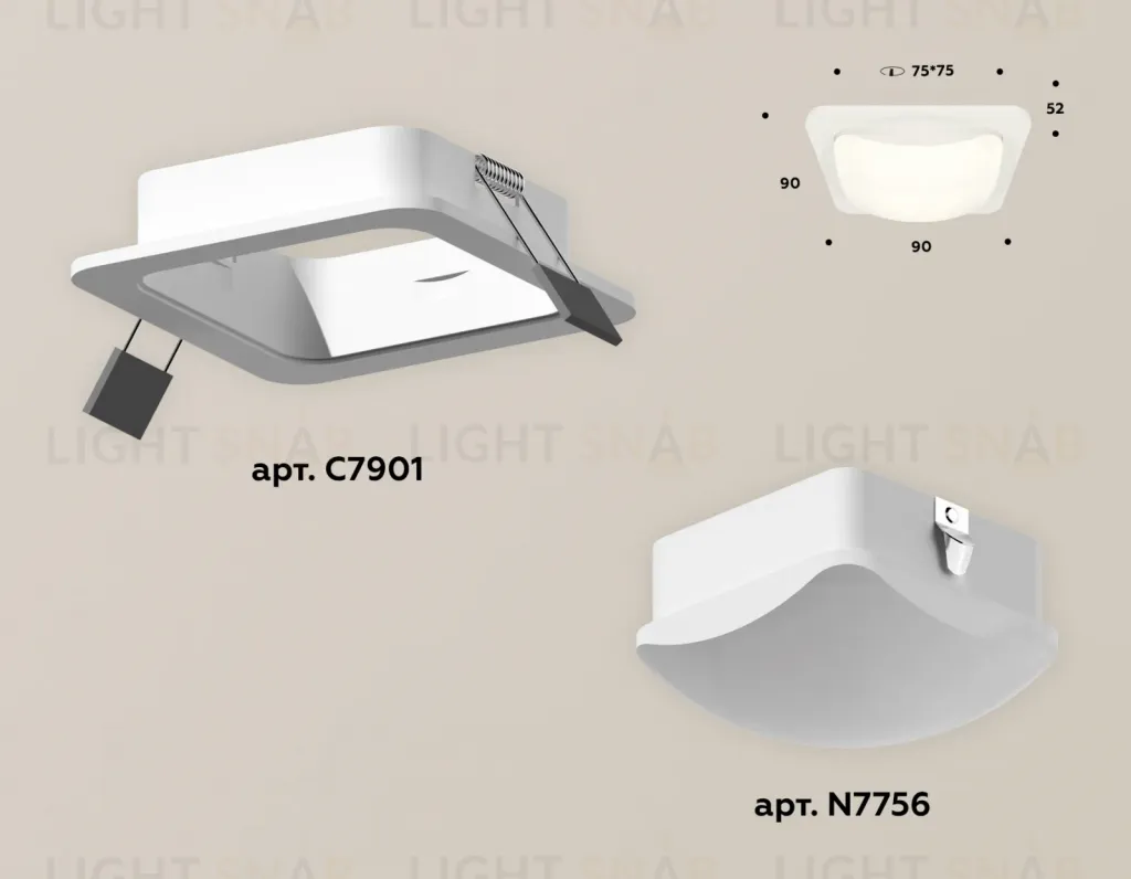Встраиваемый светильник Ambrella Light Techno XC7901014 (C7901, N7756) XC7901014