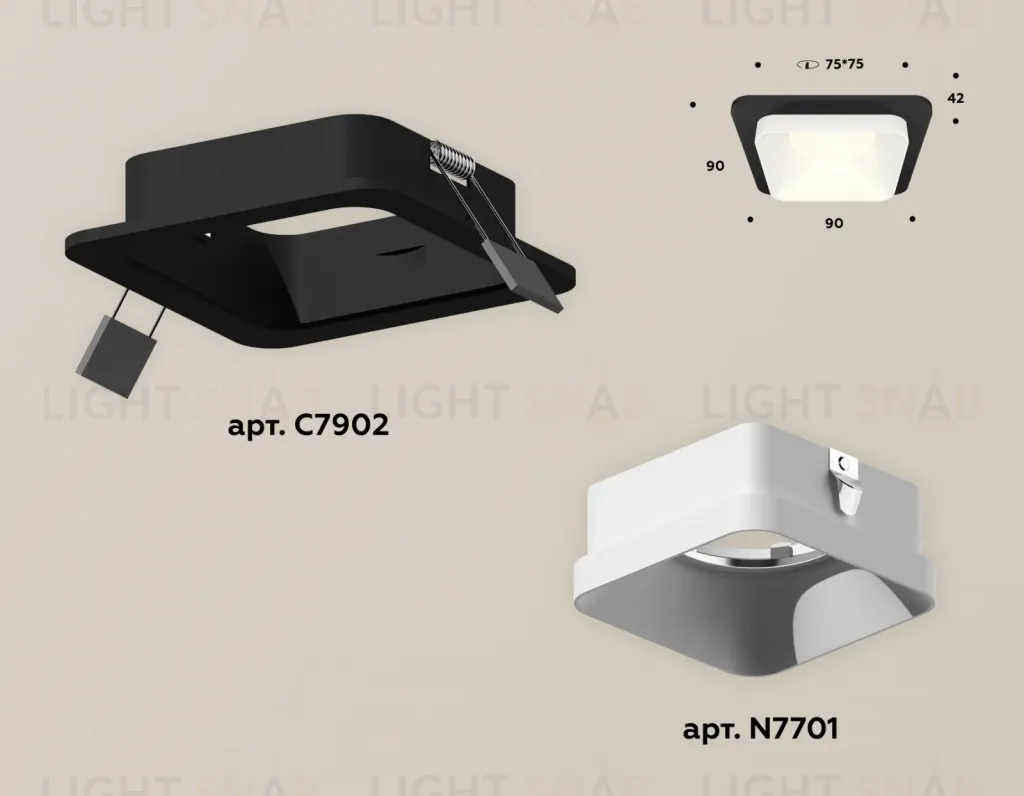 Встраиваемый светильник Ambrella Light Techno XC7902001 (C7902, N7701) XC7902001