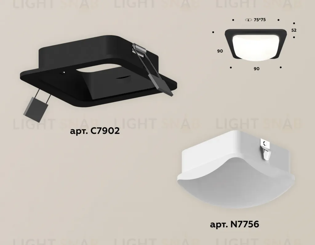Встраиваемый светильник Ambrella Light Techno XC7902014 (C7902, N7756) XC7902014