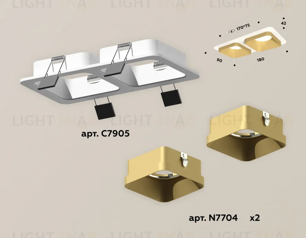 Встраиваемый светильник Ambrella Light Techno XC7905004 (C7905, N7704) XC7905004