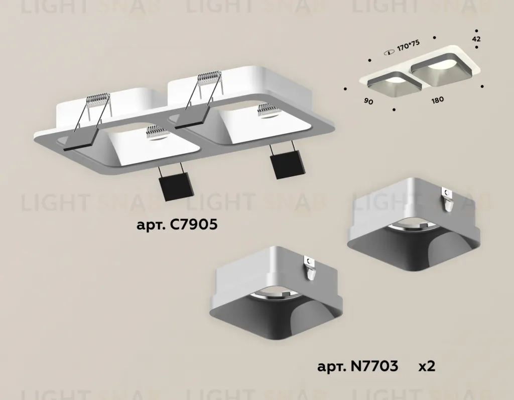Встраиваемый светильник Ambrella Light Techno XC7905003 (C7905, N7703) XC7905003