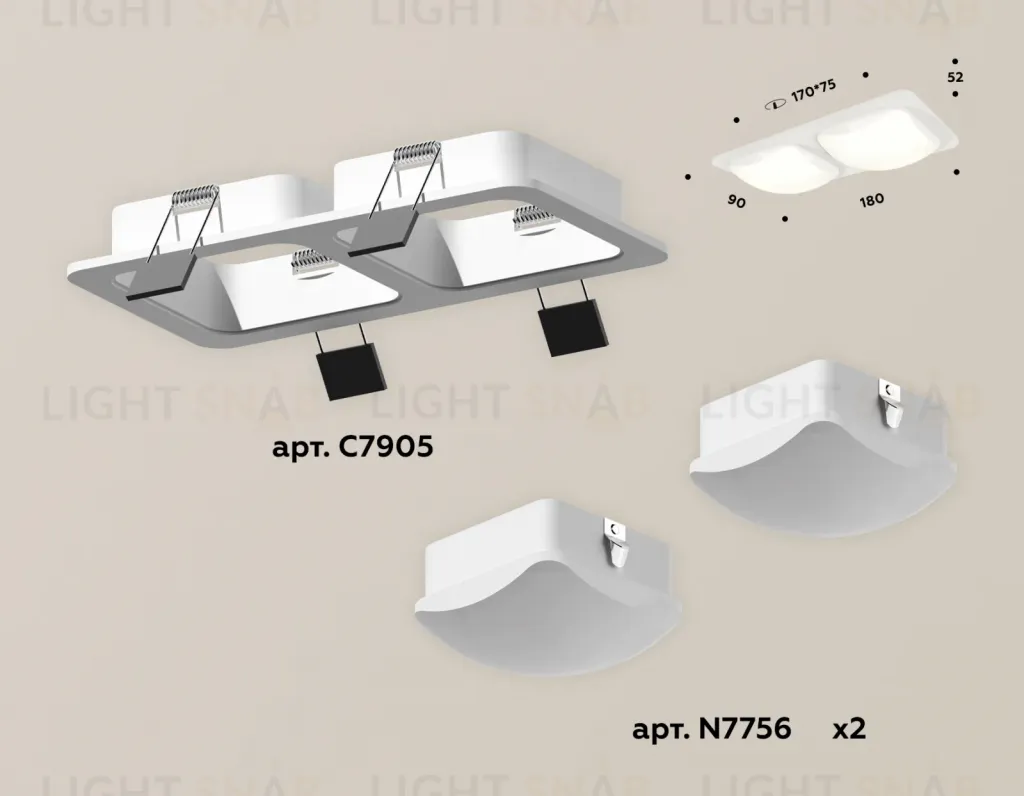 Встраиваемый светильник Ambrella Light Techno XC7905014 (C7905, N7756) XC7905014