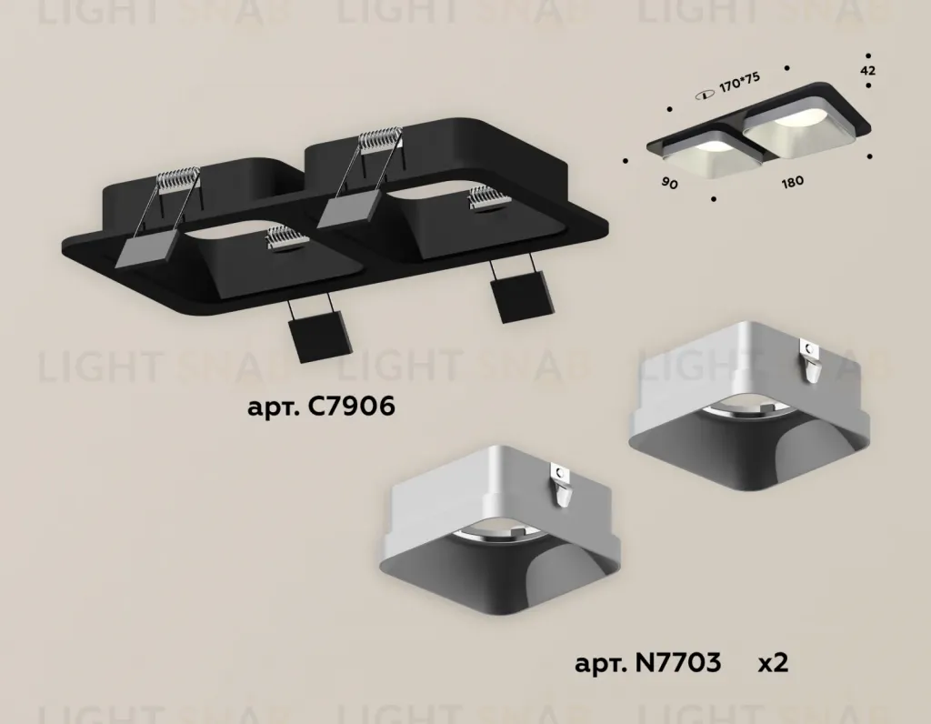 Встраиваемый светильник Ambrella Light Techno XC7906003 (C7906, N7703) XC7906003