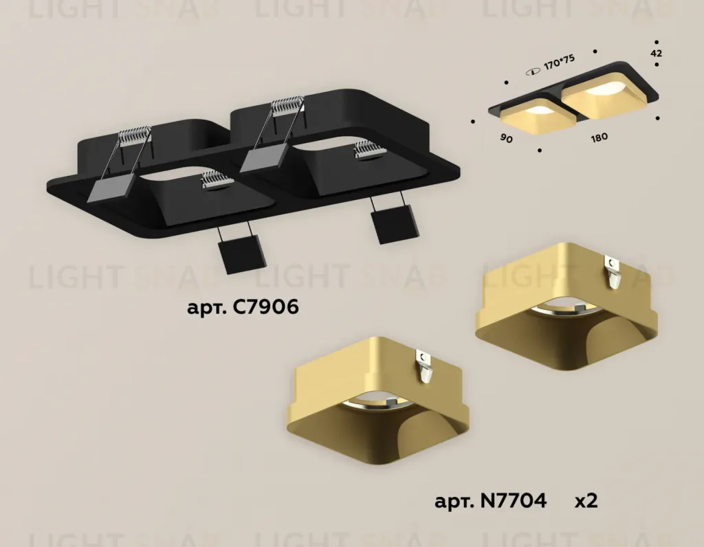 Встраиваемый светильник Ambrella Light Techno XC7906004 (C7906, N7704) XC7906004
