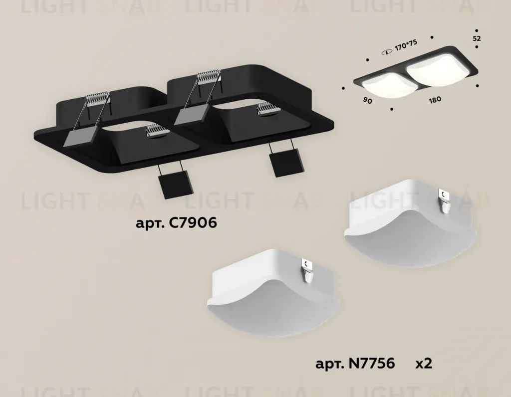 Встраиваемый светильник Ambrella Light Techno XC7906014 (C7906, N7756) XC7906014