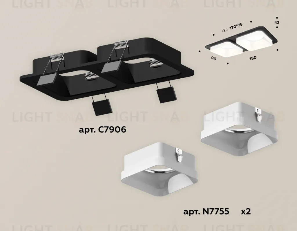 Встраиваемый светильник Ambrella Light Techno XC7906013 (C7906, N7755) XC7906013