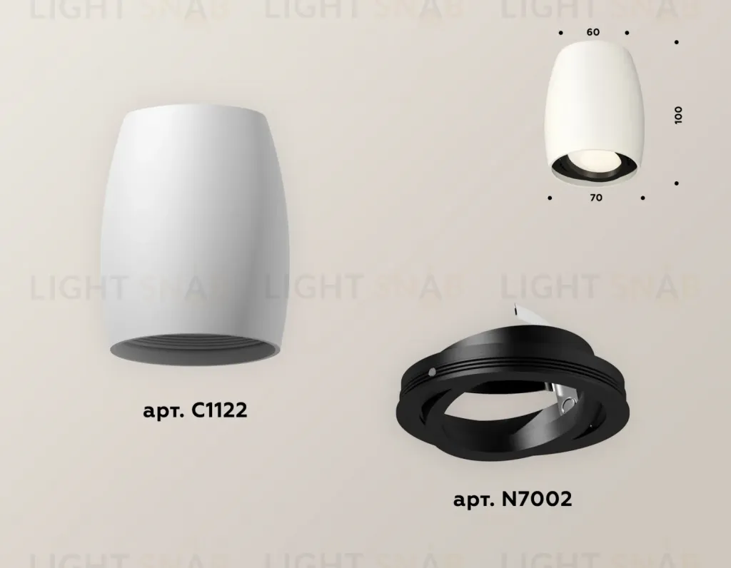 Накладной поворотный светильник Ambrella Light Techno XS1122002 (C1122, N7002) XS1122002