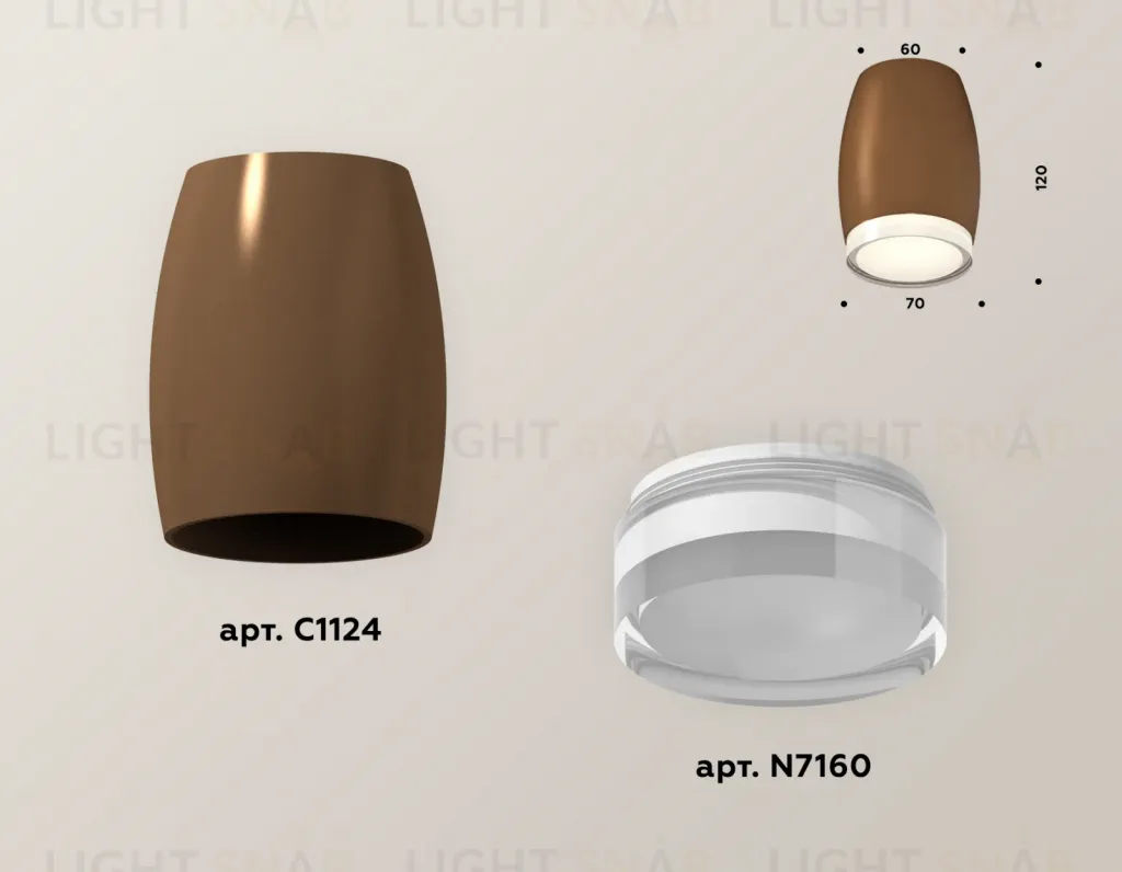 Накладной светильник Ambrella Light Techno XS1124021 (C1124, N7160) XS1124021