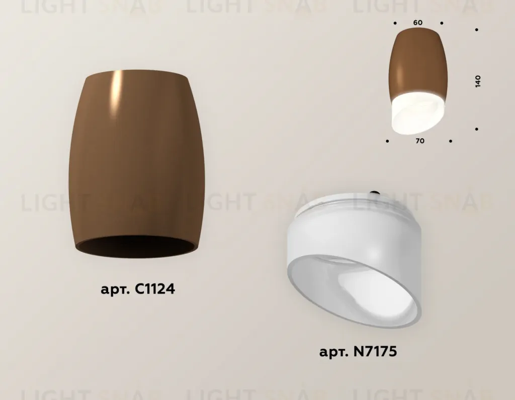 Накладной светильник Ambrella Light Techno XS1124022 (C1124, N7175) XS1124022