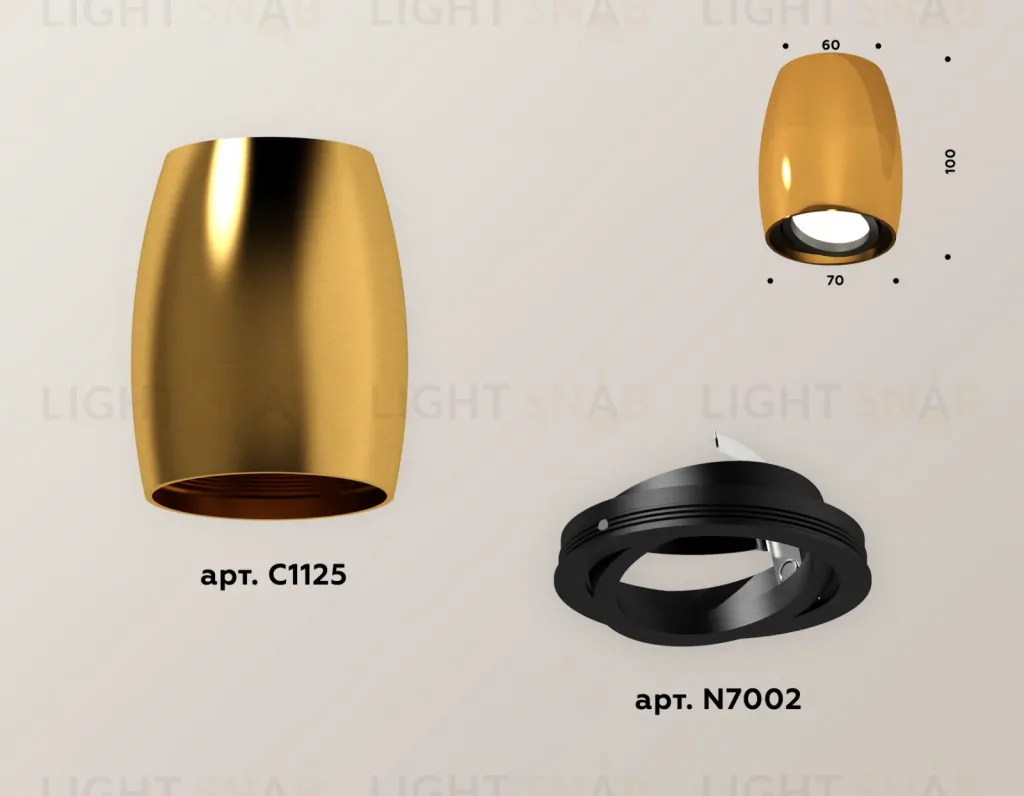 Накладной поворотный светильник Ambrella Light Techno XS1125002 (C1125, N7002) XS1125002