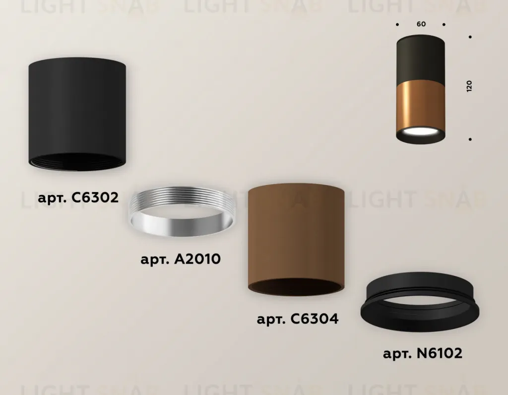 Накладной светильник Ambrella Light Techno XS6304070 (C6304, C6302, A2010, N6102) XS6304070