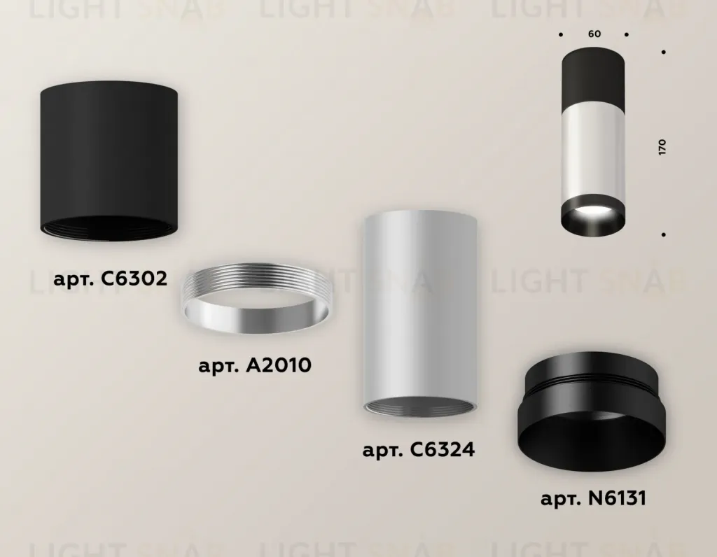 Накладной светильник Ambrella Light Techno XS6324060 (C6302, A2010, C6324, N6131) XS6324060