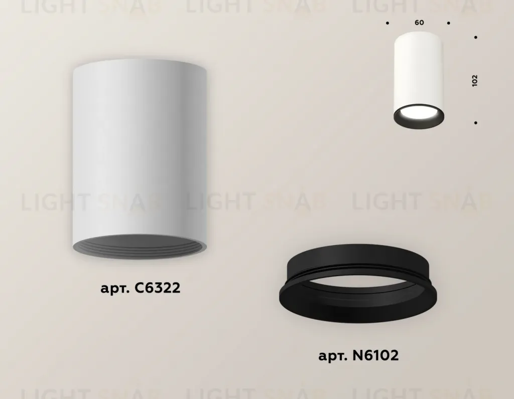 Накладной светильник Ambrella Light Techno XS6322002 (C6322, N6102) XS6322002
