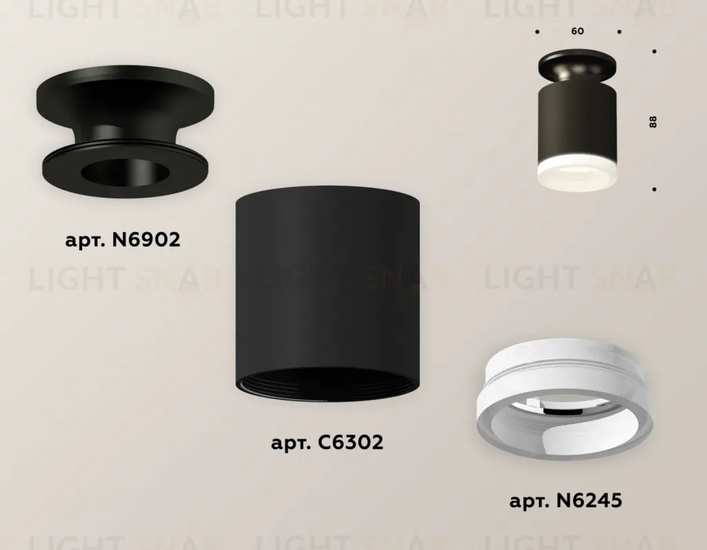 Накладной светильник Ambrella Light Techno XS6302110 (N6902, C6302, N6245) XS6302110