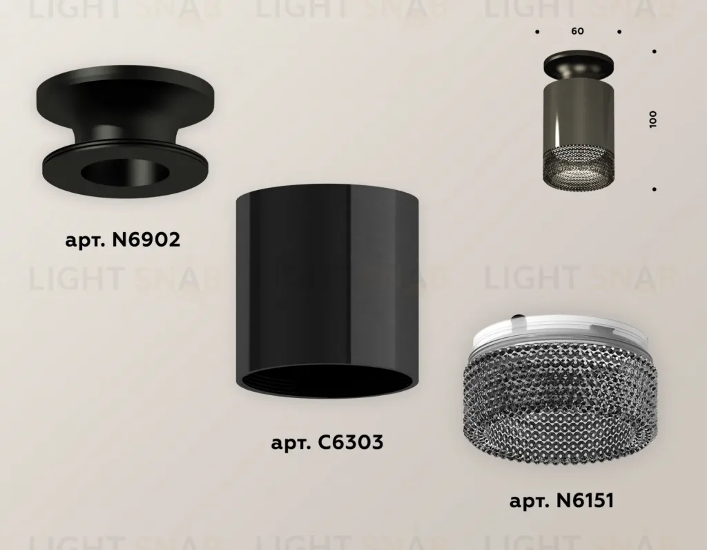 Накладной светильник Ambrella Light Techno XS6303082 (N6902, C6303, N6151) XS6303082