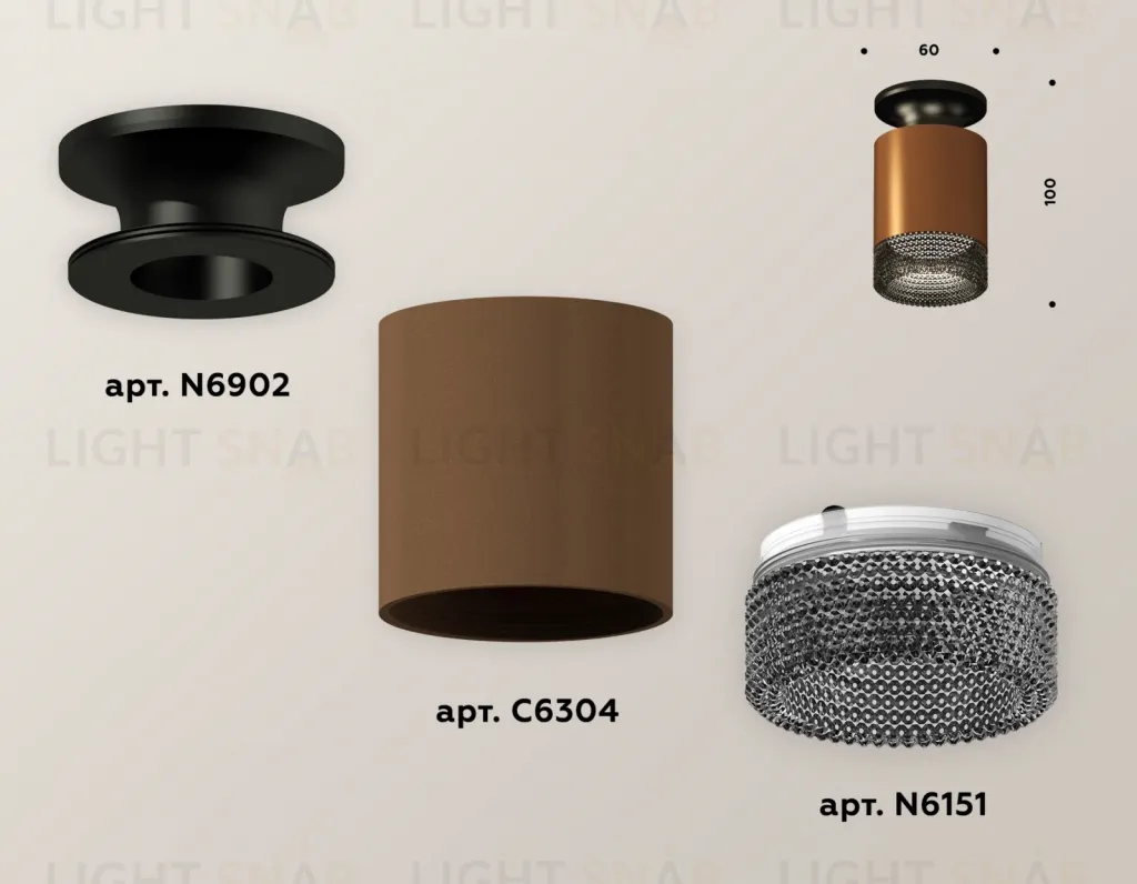 Накладной светильник Ambrella Light Techno XS6304112 (N6902, C6304, N6151) XS6304112