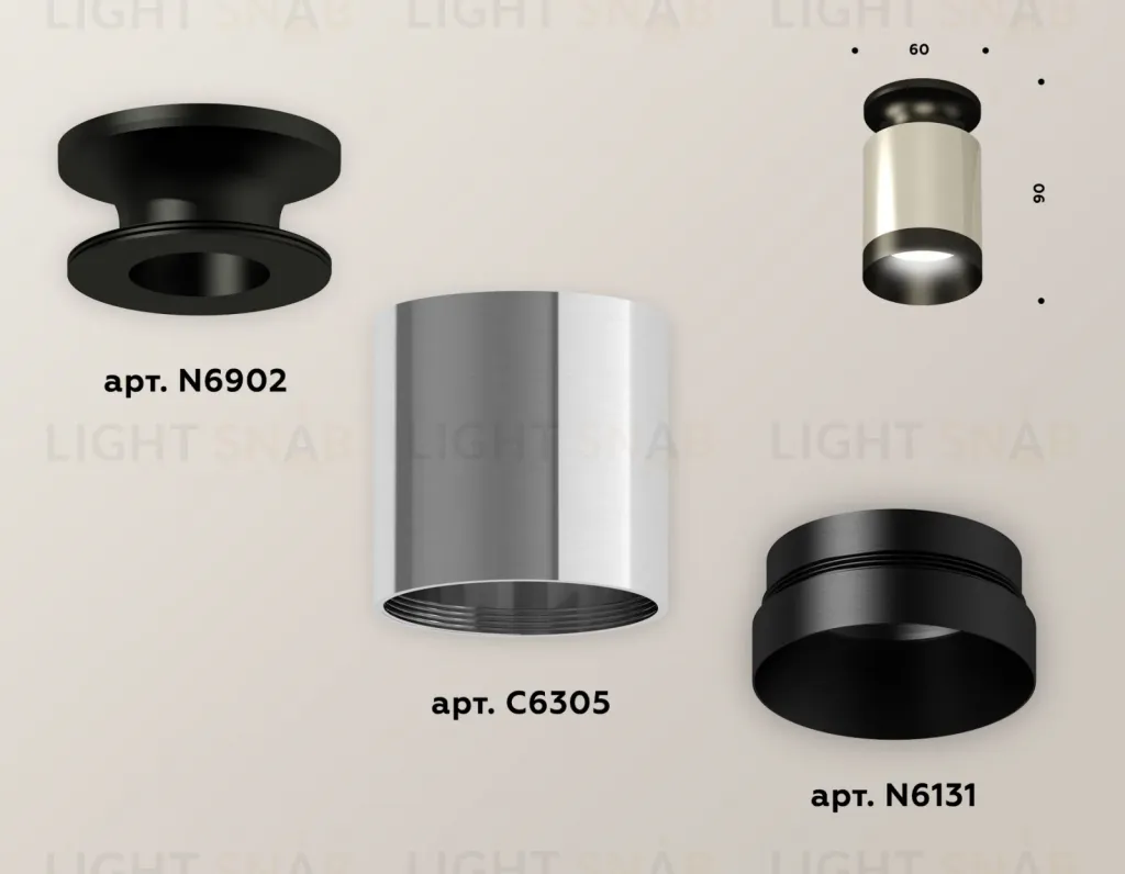 Накладной светильник Ambrella Light Techno XS6305062 (N6902, C6305, N6131) XS6305062