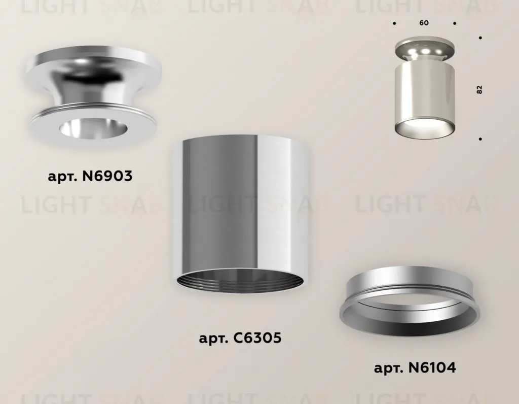 Накладной светильник Ambrella Light Techno XS6305040 (N6903, C6305, N6104) XS6305040