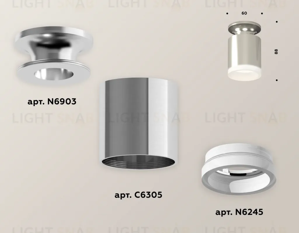 Накладной светильник Ambrella Light Techno XS6305043 (N6903, C6305, N6245) XS6305043