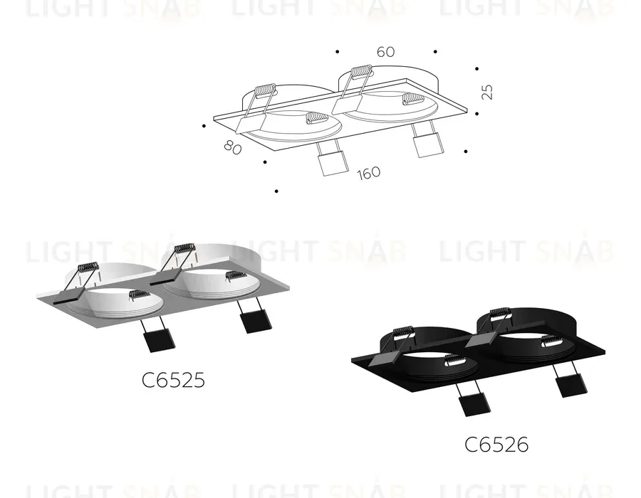 Корпус светильника Ambrella Light DIY Spot C6525 C6525