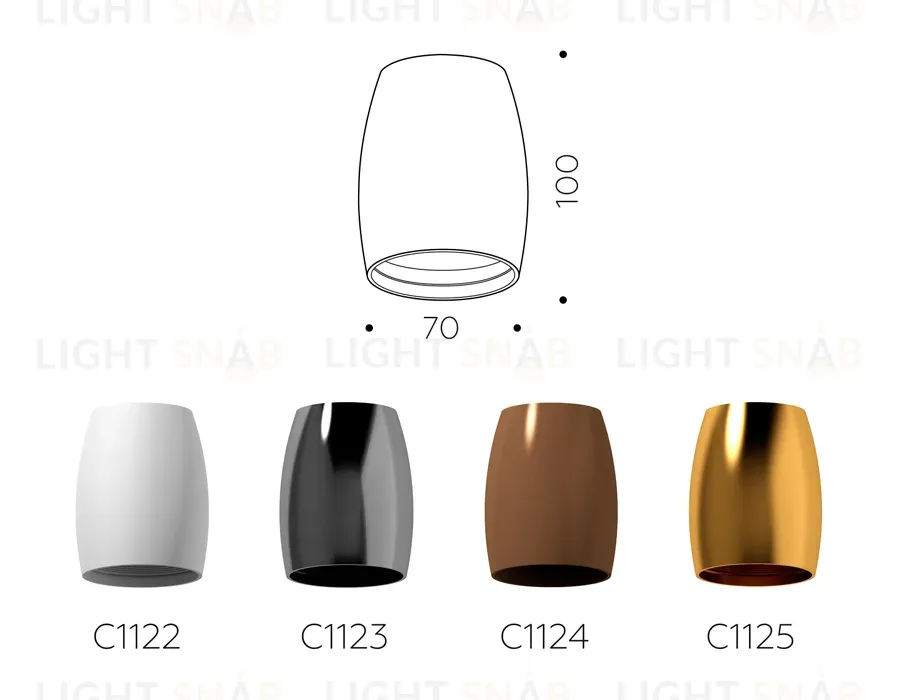 Корпус светильника накладной Ambrella Light DIY Spot C1125 C1125