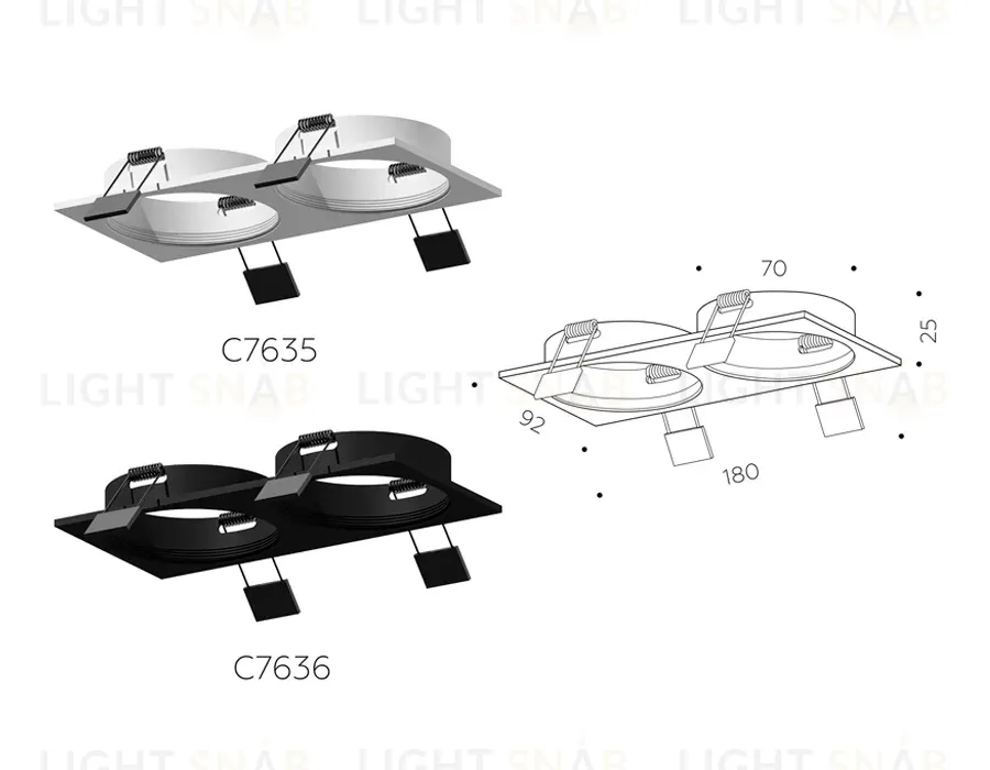 Корпус светильника Ambrella Light DIY Spot C7636 C7636