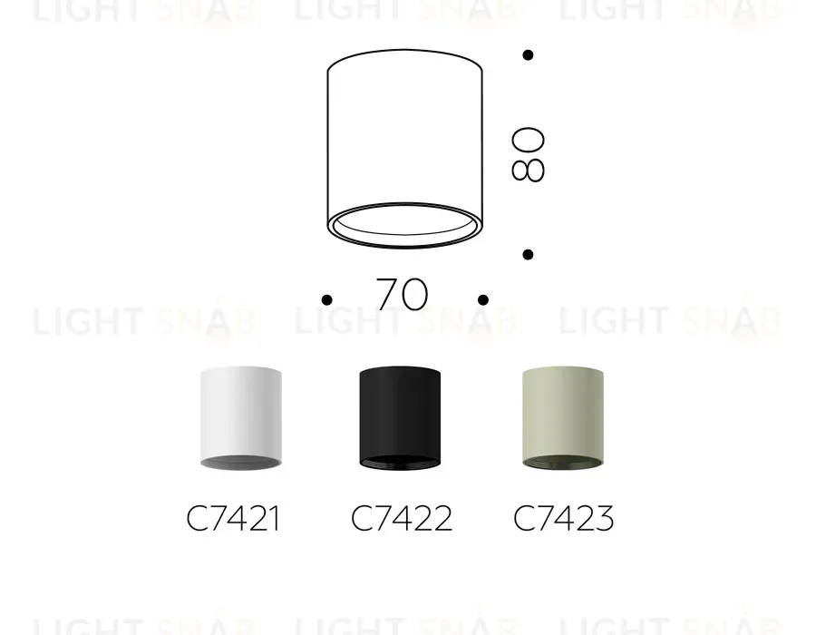 Корпус светильника накладной Ambrella Light DIY Spot C7422 C7422