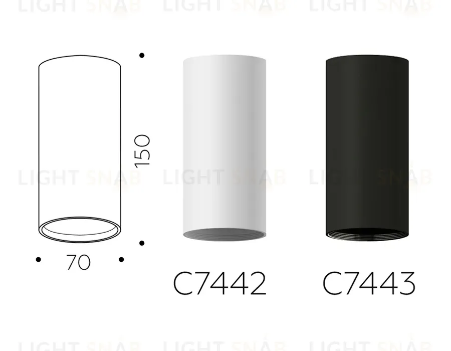 Корпус светильника накладной Ambrella Light DIY Spot C7443 C7443