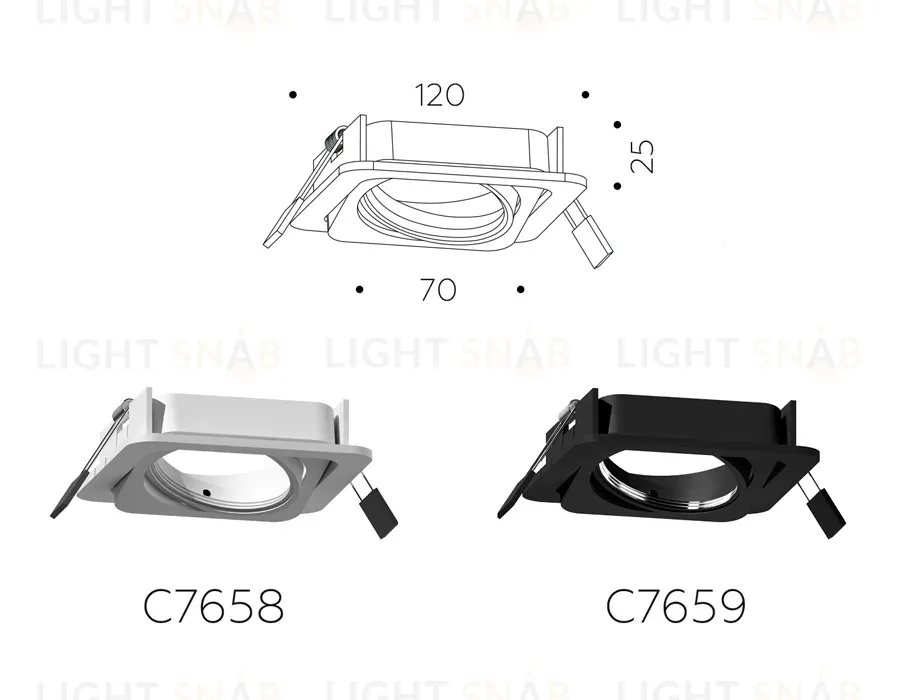 Корпус светильника Ambrella Light DIY Spot C7659 C7659