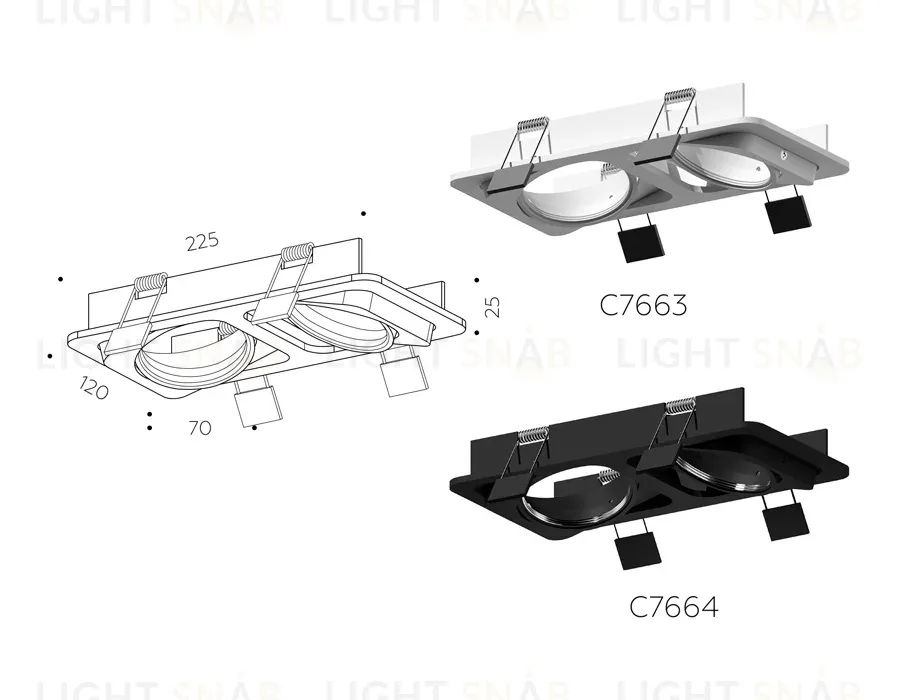 Корпус светильника Ambrella Light DIY Spot C7663 C7663